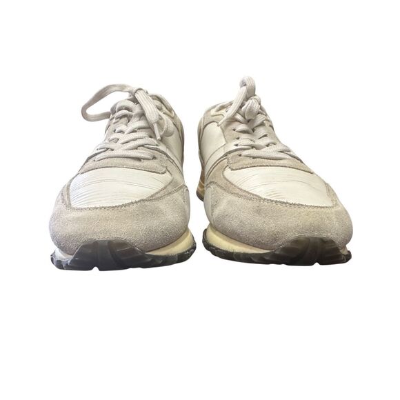 Louis Vuitton White/Grey Suede And Leather Run Away Low Top Sneakers Size  39 US - Picture 6 of 10